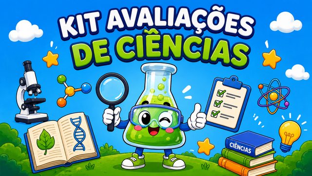 Pacote Completo com 100 Avaliações de Ciências